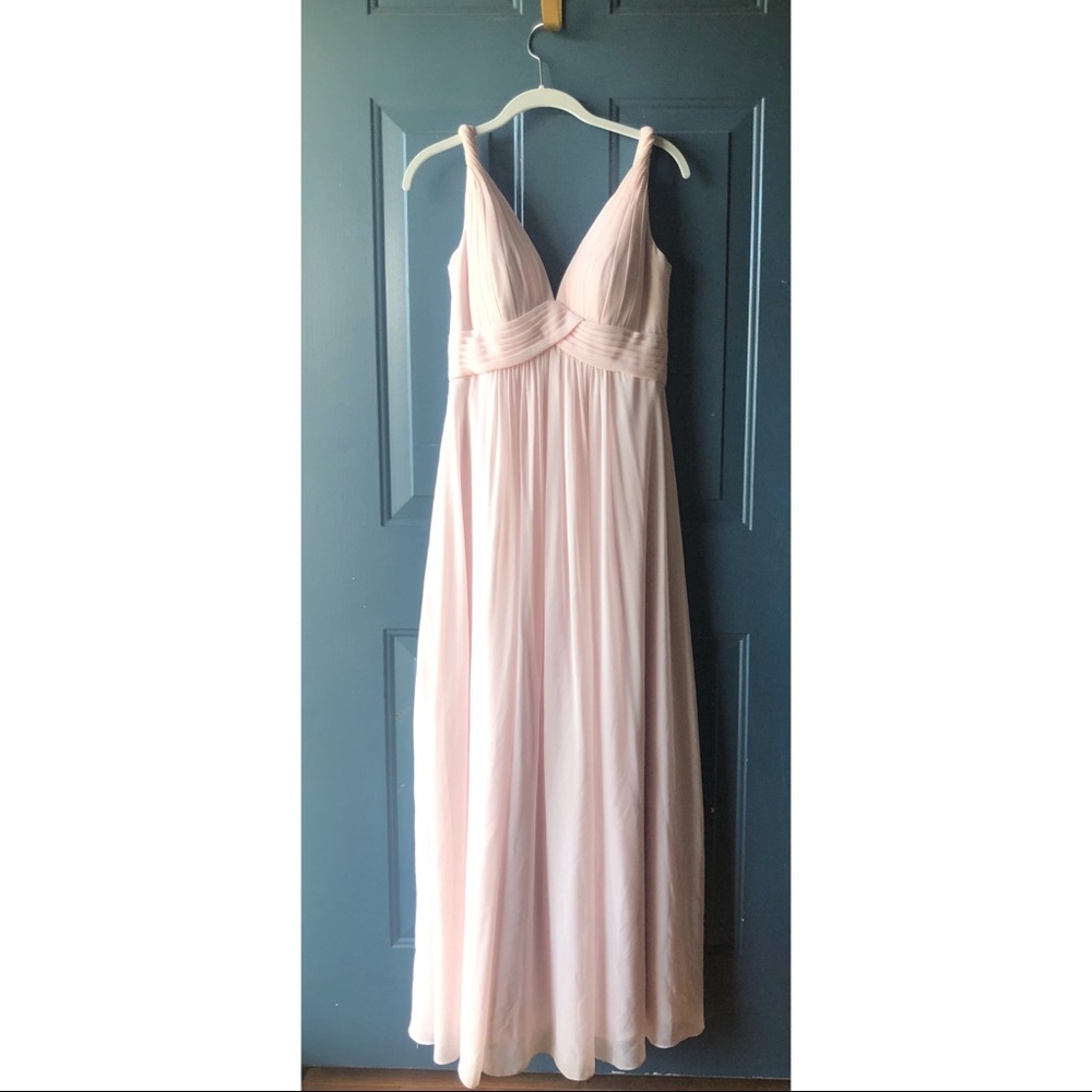 Azazie Maren Bridesmaid Dress in Blushing Pink